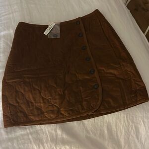 Madewell Quilted mini skirt